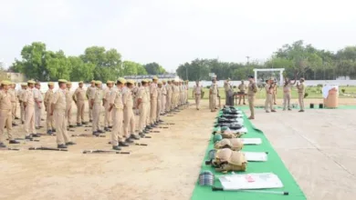 एसएसपी ने दंगा नियंत्रण उपकरणों को चलाने का अभ्यास करा आपातकालीन स्थिति से निपटने के बताए गुर