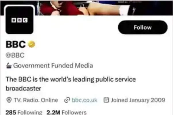 Twitter पर BBC ने बताया सरकारी पैसे से चलने वाली मीडिया, दिया गोल्ड टिक