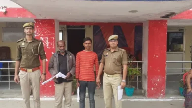 थाना कासगंज पुलिस द्वारा दो अभियुक्त को किया गिरफ्तार