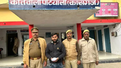 थाना पटियाली पुलिस द्वारा एक शातिर अभियुक्त को किया गिरफ्तार