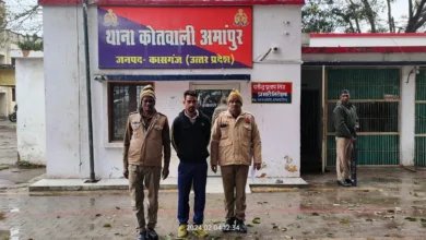 थाना अमापुर पुलिस द्वारा एक अभियुक्त को किया गिरफ्तार