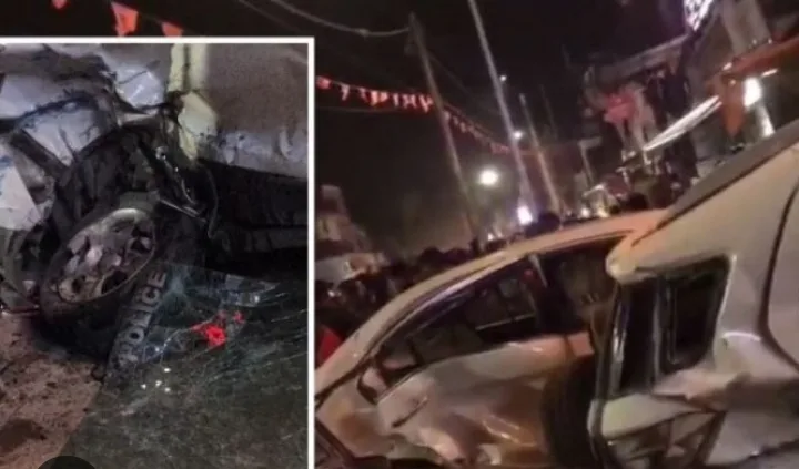 CM योगी के काफिले से आगे चल रही एंटी डेमो कार पलटी, 5 पुलिसकर्मी समेत 11 लोग घायल